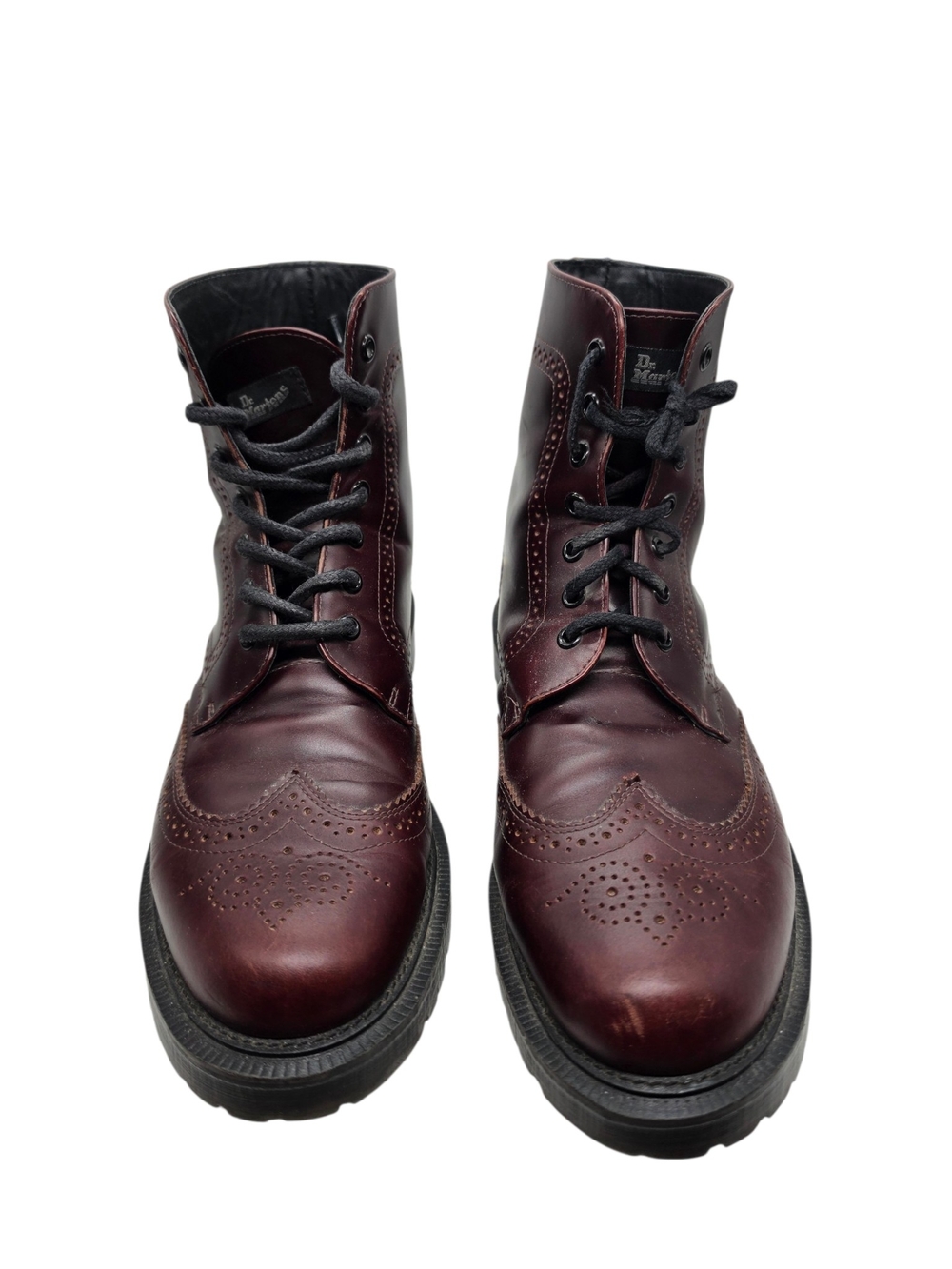 Dr. Martens Men's Burgundy Brogue Chukka Boots